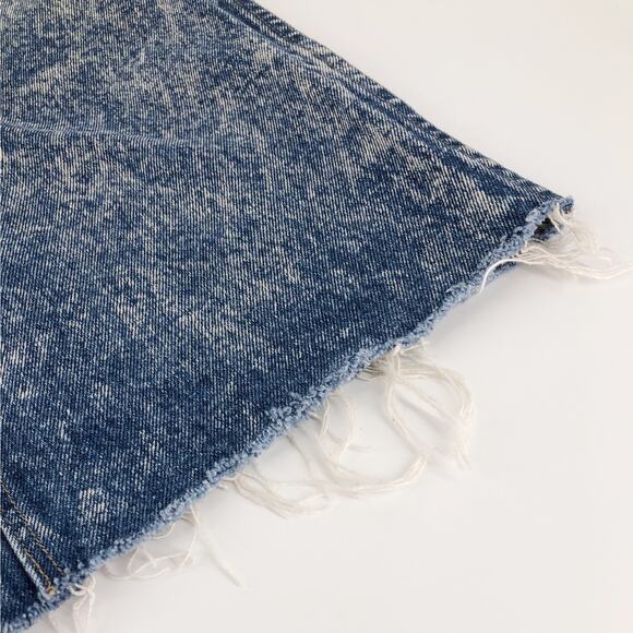 80s acid washed denim jean skirt 1980s vintage - Picture 3 of 7